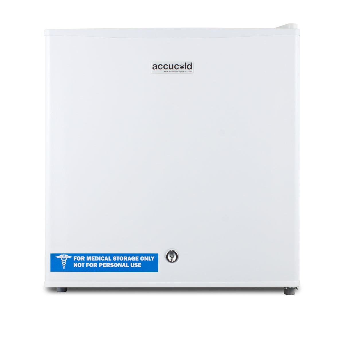 Compact all-freezer for general purpose use, manual defrost with lock